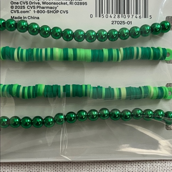St. Patrick's Day Green Bracelets Set - Picture 3 of 3
